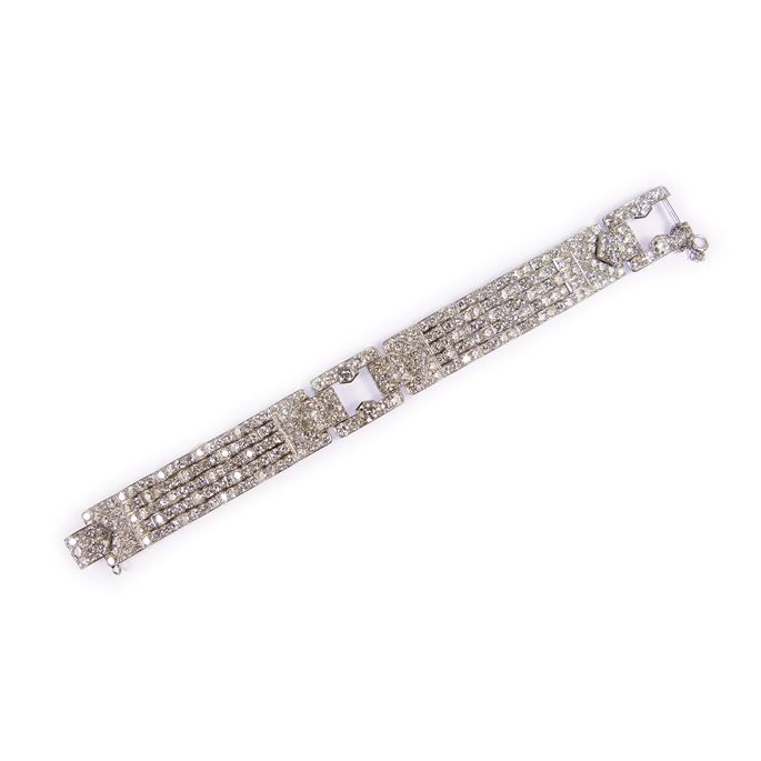   Cartier - Diamond bricklink strap bracelet | MasterArt